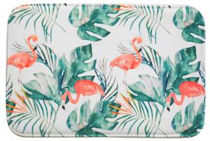 Hyggli Flamingo koupelnová podložka 60x40 cm obdélníkový směs barev 70-059