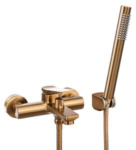 Invena Neri Plus vanová baterie na stěnu měděná BW-P1-014