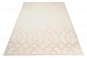Makro Abra Kusový koberec Sisalový CANSAS T936E Geometrický krémový Rozměr: 80x150 cm