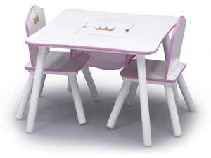 Prckůvsvět dětský stůl s židlemi Princezny