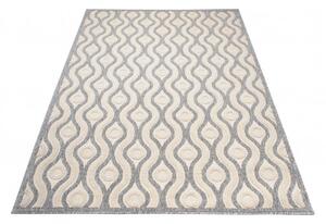 Makro Abra Kusový koberec Sisalový CANSAS FG81A Geometrický moderní krémový Rozměr: 160x230 cm