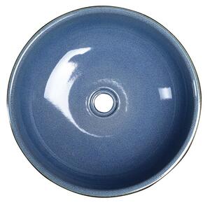 Sapho, PRIORI keramické umyvadlo, průměr 41cm, 15cm, modrá/šedá, PI020