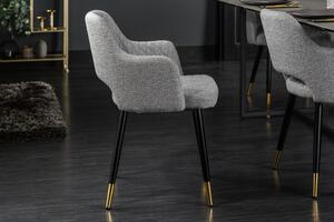 Jídelní židle PARIS světle šedá strukturovaná látka Nábytek | Jídelní prostory | Jídelní židle | Všechny jídelní židle
