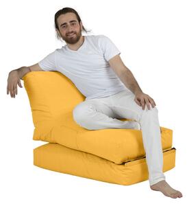 Atelier del Sofa Zahradní sedací vak Siesta Sofa Bed Pouf - Yellow, Žlutá