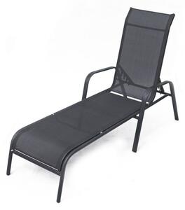 Rojaplast ZWC-52 2915 Zahradní lehátko kovové černé