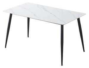 Jídelní stůl ADRIA 140x80 bílý mramor