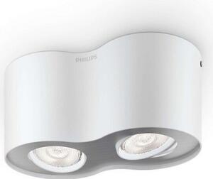 53302/31/16 Stropní bodové LED svítidlo Philips Phase 2x4,5W 1000lm 2700K, bílé