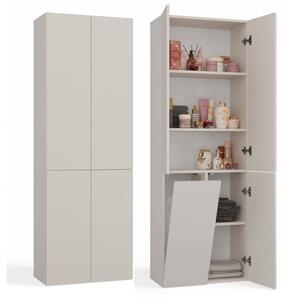 Koupelnová skříňka 60 cm s košem na prádlo ATSO 5 - kašmír