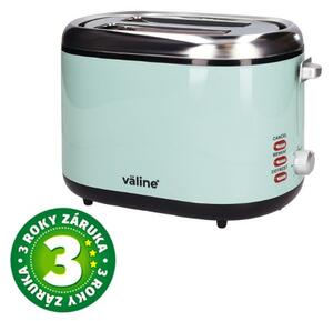 Retro topinkovač na 2 toasty Sindae 850W funkce přihřátí a rozmrazení, mint, 3 roky záruka