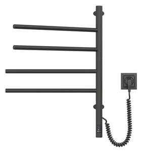 Vertaduro - El. otočný sušák na ručníky s term. ARA 60W/230V 65x49 cm IP44 černá
