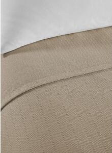 Béžový bavlněný přehoz na dvoulůžko 200x230 cm Serenity – Mijolnir