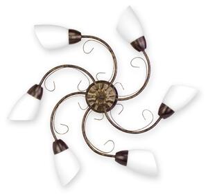 BRILAGI - Stropní svítidlo VINE 6xE27/40W/230V pr. 75 cm patina/mosaz