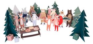 Adventní kalendář Woodland – Meri Meri
