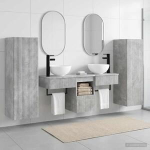 Sada koupelnového nábytku 5 ks Betonově šedá 33 x 34,5 x 100 cm 3405966