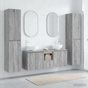 Sada koupelnového nábytku 5 ks Šedý Sonoma 33 x 34,5 x 160 cm 3406029