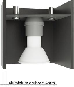 Sollux Lighting Quad nástěnné svítidlo 1x40 W černá SL.0057