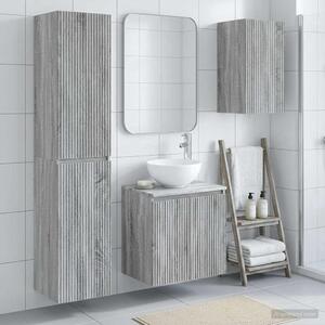 Sada koupelnového nábytku 3 ks Šedý Sonoma 33 x 34,5 x 160 cm 3406069