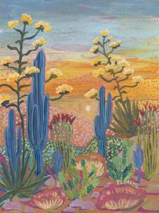 Ilustrace Colorful desert, Eleanor Baker, (30 x 40 cm)