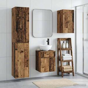 Sada koupelnového nábytku 3 ks Staré dřevo 33 x 34,5 x 160 cm 3406091