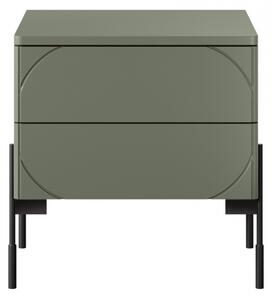Noční stolek Sonatia 45 cm - olivová
