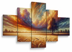 Obraz - Strom v poli (125x70 cm)