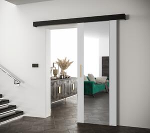 Posuvné dveře se zlatým úchytem SALOME 2 - 70 cm, bílé / černé