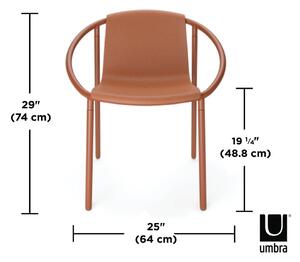 Jídelní židle v cihlové barvě Ringo – Umbra