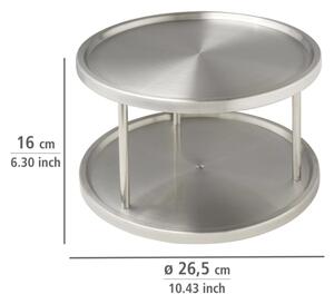 WENKO 2335100 - Karusel CABINET CAROUSEL 26,5x15,5 cm nerez/stříbrná