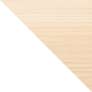 Bílý přírodní regál v dekoru exotického dřeva 72x90 cm Bellwood – Umbra