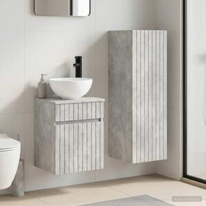 Sada koupelnového nábytku 2 ks Betonově šedá 33 x 34,5 x 100 cm 3406136