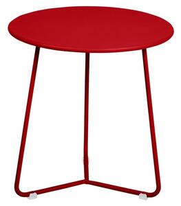 Makově červený kovový odkládací stolek Fermob Cocotte 34 cm