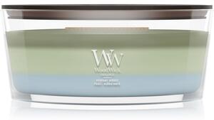 Woodwick Trilogy Verdant Woods vonná svíčka s dřevěným knotem 453.6 g
