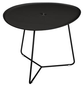 Černý kovový konferenční stolek Fermob Cocotte 44 x 55 cm