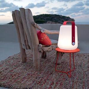 Makově červený kovový odkládací stolek Fermob Cocotte 34,5 cm
