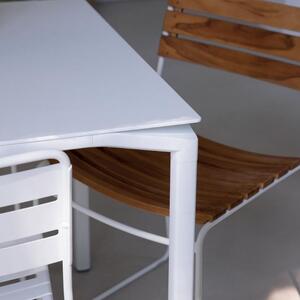 Bílá dřevěná stohovatelná zahradní židle Fermob Surprising