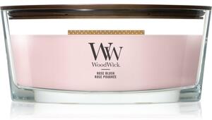 Woodwick Rose Blush vonná svíčka s dřevěným knotem 453.6 g