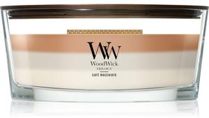 Woodwick Trilogy Café Macchiato vonná svíčka s dřevěným knotem 453.6 g
