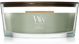 Woodwick Verdant Fig vonná svíčka s dřevěným knotem 453.6 g