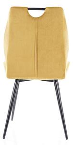 Jídelní židle ORCU žlutá/černá