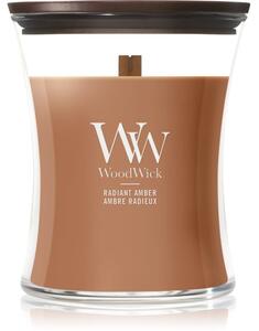 Woodwick Radiant Amber vonná svíčka s dřevěným knotem 275 g
