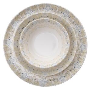 Jídelní sada 12 ks pestrobarevná/porcelán