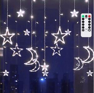 Aigostar - LED Ven. ván. řetěz 120xLED/6W/230V/8 funkcí 3x0,6m IP44 stud bíláDO