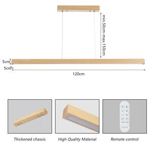 Brilagi -LED Stmívatelný lustr na lanku OAK SMART LED/30W/230V Wi-Fi Tuya dub+DO