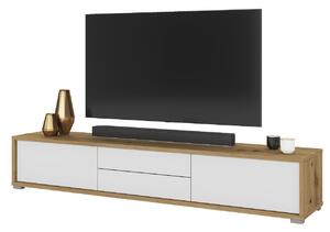 LANNY TV stolek 39, dub Artisan / bílá