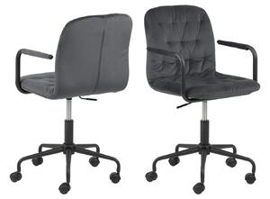 Designová kancelářská židle Zara tmavě šedá