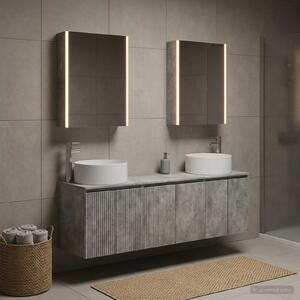 Sada koupelnových skříněk 5 ks Betonově šedá Kompozitní dřevo 3406570