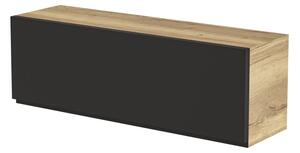 Skříňka závěsná horizontální Loftia - artisan/Černý mat