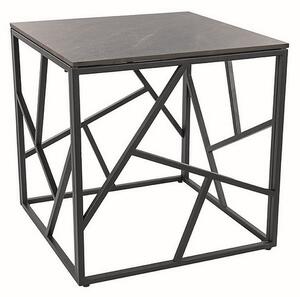 Konferenční stolek Escada III - čtverec, šedá / černá