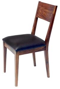 Designová židle Desmond hnědá sheesham