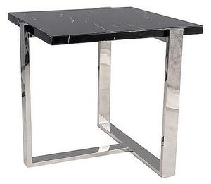 Konferenční stolek Vela - čtverec, černá / stříbrná